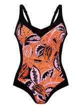 Anita Bademode Sidonia orange/print badeanzüge