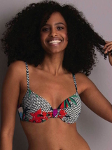 Rosa Faia Bademode Paulina mehrfarbig/print push up bikini bh