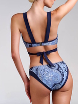 Marlies Dekkers Bademode Cache Coeur blau/print bikini slip
