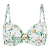 LingaDore Strand Tropical Botanic weiß/print gemoldefer bikini bh