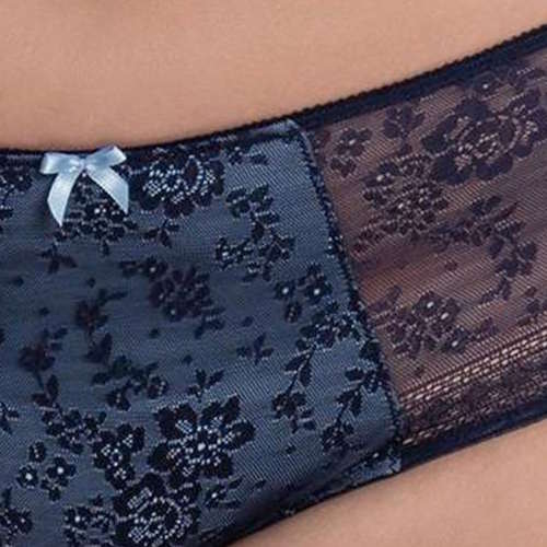 Rosa Faia Fleur jeans blau hoher slip