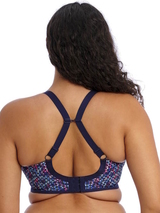 Elomi Energise navy-blau/print sport bh