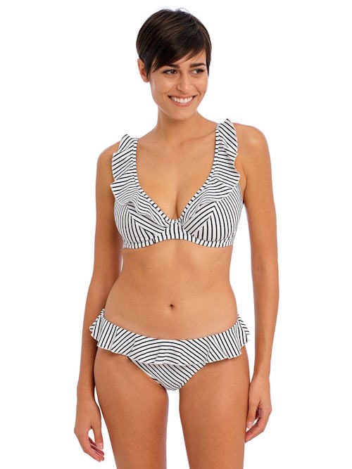 Freya Swim Jewel Cove schwarz/weiß unwattierter bikini bh