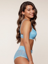 LingaDore Bonnie Blue blau hoher slip