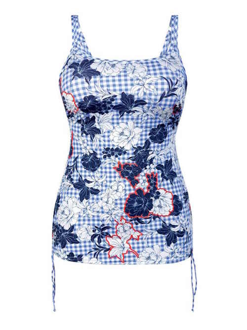 Anita Bademode Alassio blau/weiß tankini top