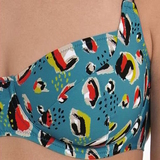 Rosa Faia Bademode Federica mehrfarbig/print unwattierter bikini bh