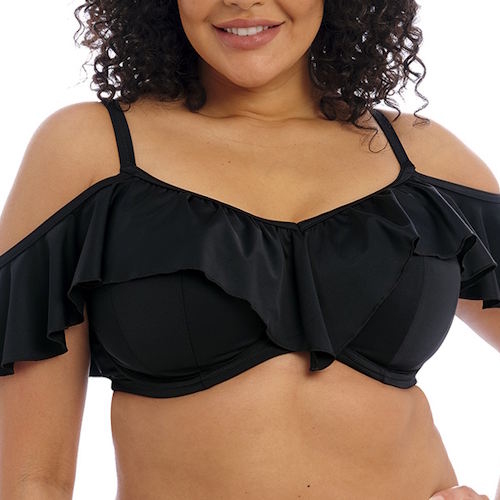 Elomi Schwimmen Plain Sailing schwarz unwattierter bikini bh