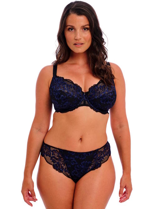 Fantasie-Dessous Emmaline schwarz/blau slip