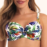 Anita Bademode Elna weiß/print unwattierter bikini bh