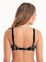 Anita Bademode Gianna schwarz/weiß unwattierter bikini bh