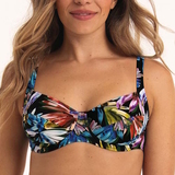 Anita Bademode Sibel schwarz/print unwattierter bikini bh