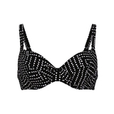 Rosa Faia Bademode Luna schwarz unwattierter bikini bh