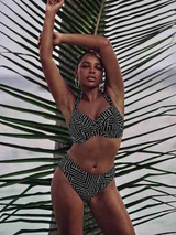 Rosa Faia Bademode Bruna schwarz bikini slip