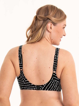 Rosa Faia Bademode Luna schwarz unwattierter bikini bh