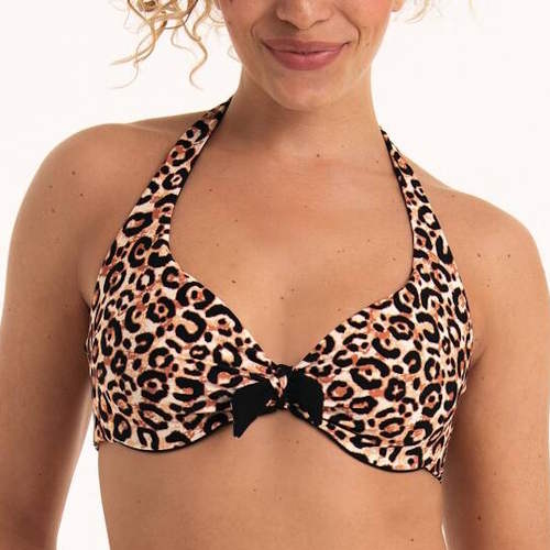 Rosa Faia Bademode Loretta schwarz/braun gemoldefer bikini bh