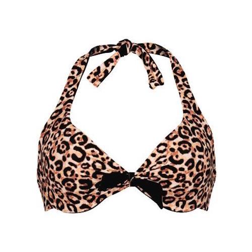 Rosa Faia Bademode Loretta schwarz/braun gemoldefer bikini bh