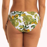 Rosa Faia Bademode Lorie weiß/print bikini slip
