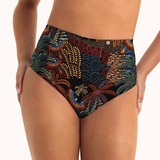 Rosa Faia Bademode Lorena schwarz/print bikini slip