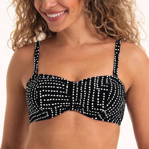 Rosa Faia Bademode Ella schwarz unwattierter bikini bh
