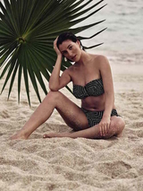 Rosa Faia Bademode Ella schwarz unwattierter bikini bh