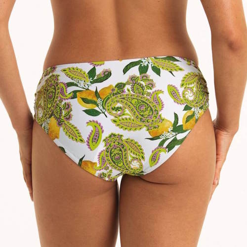 Rosa Faia Bademode Ida weiß/print bikini slip