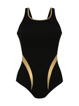 Anita Care Padilla schwarz/gold prothesen-badeanzug