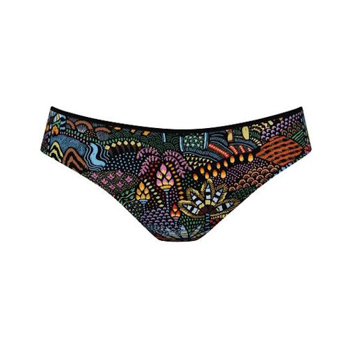 Anita Care Deja schwarz/print bikini slip