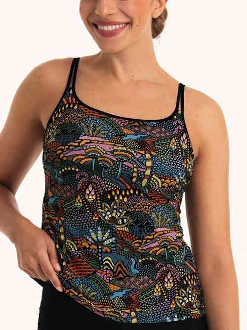 Anita Care Rimini schwarz/print prothesen-tankini