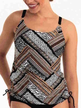 Anita Care Latina schwarz/print prothesen-tankini