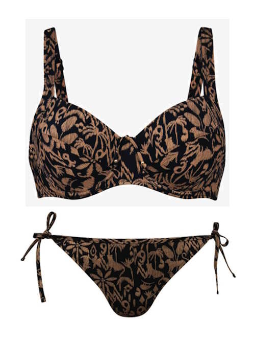 Rosa Faia Bademode Sibel schwarz/print set