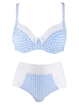 Louisa Bracq So Vichy blau/weiß set