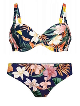 Rosa Faia Bademode Luna blau/print set