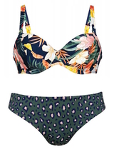 Rosa Faia Bademode Luna blau/print set