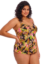 Elomi Schwimmen Tiger Valley schwarz tankini top