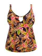 Elomi Schwimmen Tiger Valley schwarz tankini top