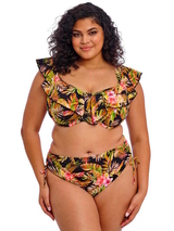 Elomi Schwimmen Tiger Valley schwarz unwattierter bikini bh
