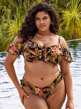 Elomi Schwimmen Tiger Valley schwarz bikini slip