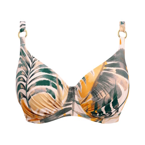 Fantasie schwimmen Maya Bay weiß/print unwattierter bikini bh