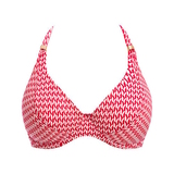 Fantasie schwimmen Koh Lipe rot/weiß gemoldefer bikini bh