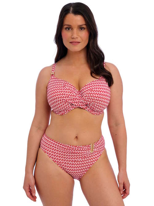 Fantasie schwimmen Koh Lipe rot/weiß unwattierter bikini bh