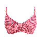 Fantasie schwimmen Koh Lipe rot/weiß gemoldefer bikini bh