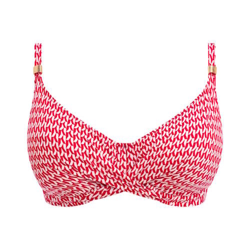Fantasie schwimmen Koh Lipe rot/weiß unwattierter bikini bh