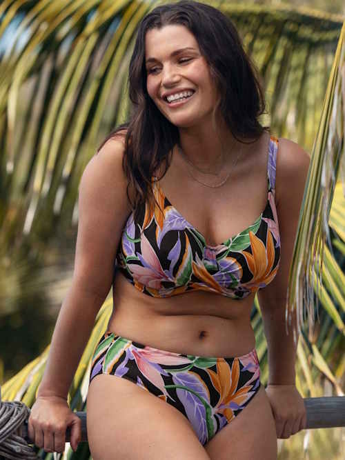 Fantasie schwimmen Mykonos Cove schwarz unwattierter bikini bh