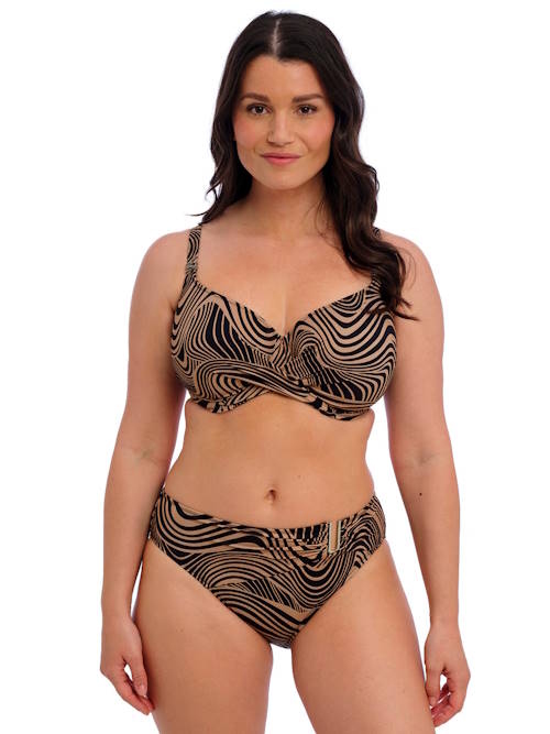 Fantasie schwimmen Pemba Island schwarz/braun unwattierter bikini bh