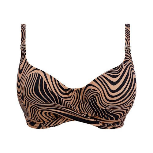 Fantasie schwimmen Pemba Island schwarz/braun unwattierter bikini bh