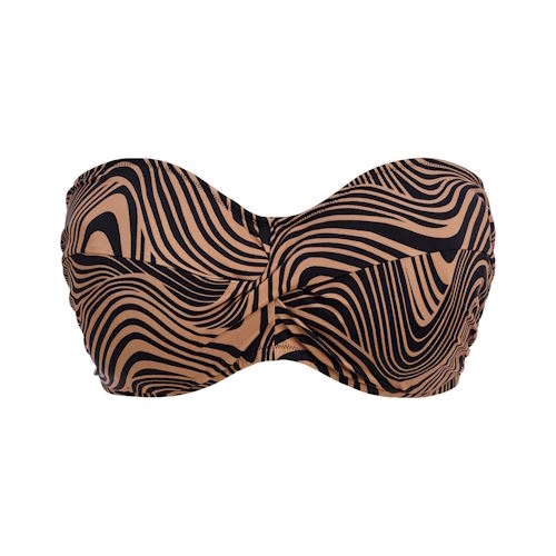 Fantasie schwimmen Pemba Island schwarz/braun unwattierter bikini bh