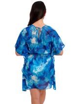 Fantasie schwimmen Saunton Sands blau kaftan