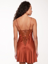 LingaDore Nacht Ginger Bread cinnamon slipdress