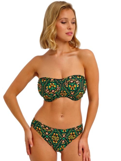 Freya Swim Sunset In Seville schwarz/print unwattierter bikini bh