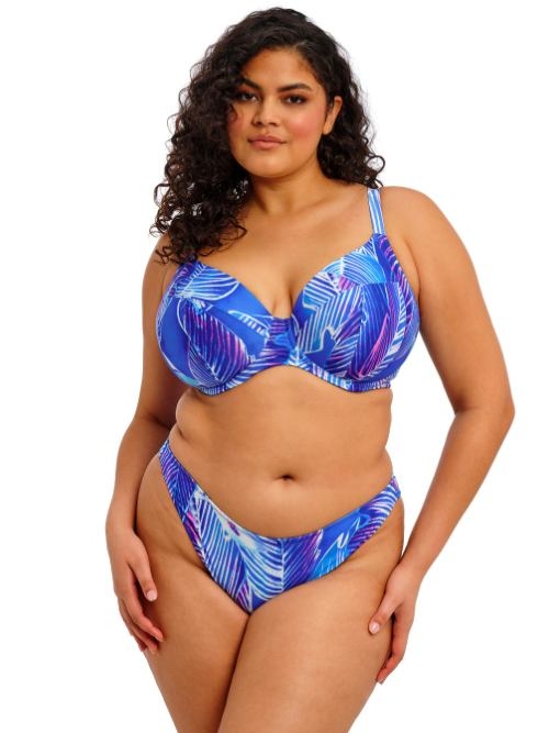Elomi Schwimmen Maluku Island blau unwattierter bikini bh